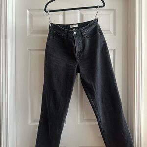 Abercrombie & Fitch Black Vintage Straight High-Rise Jeans